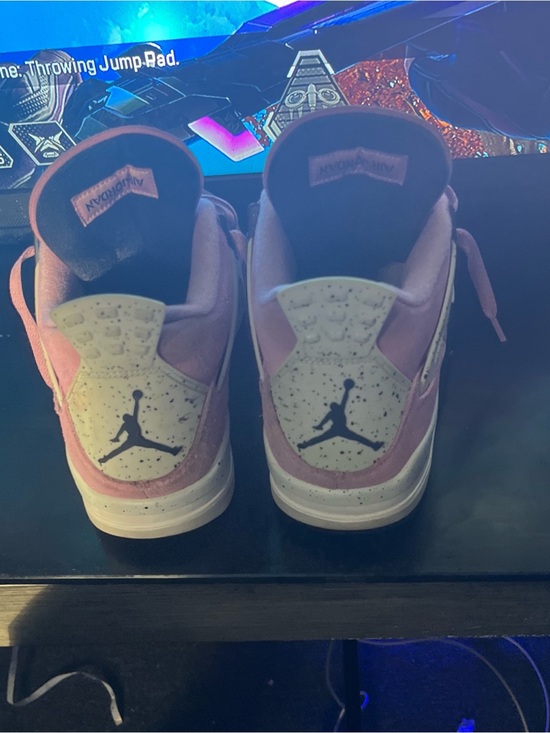 Jordan Shoes - Jordan Pink and White Retro-Style Women's Sneakers